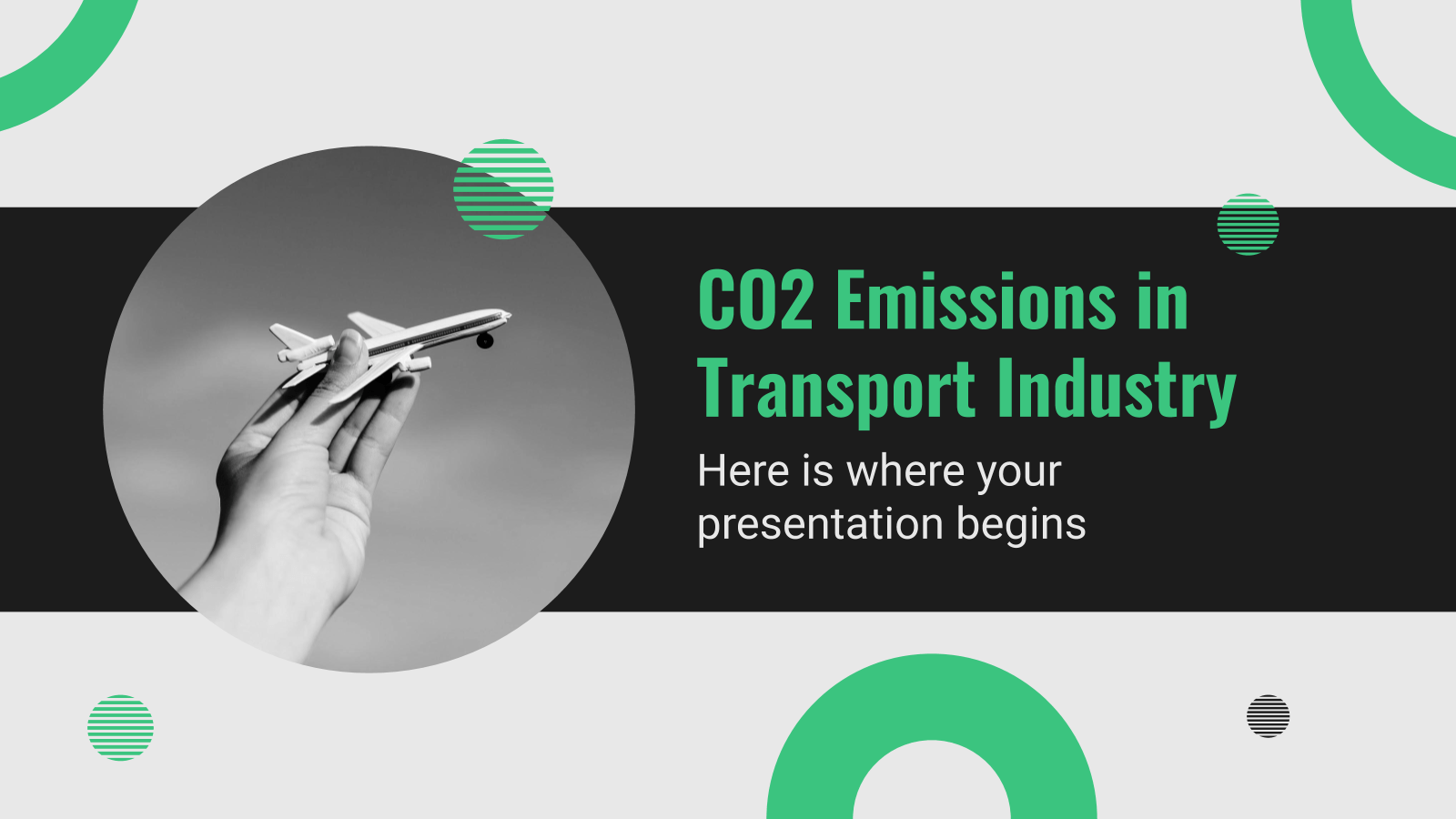 运输中的二氧化碳排放PowerPoint模板